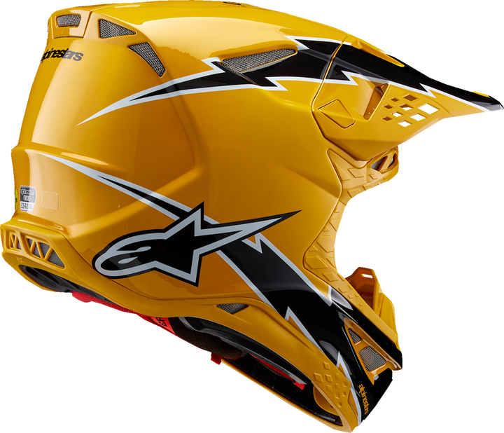 Alpinestars Supertech S-M10 Ampress Helmet - Gloss Black/Yellow