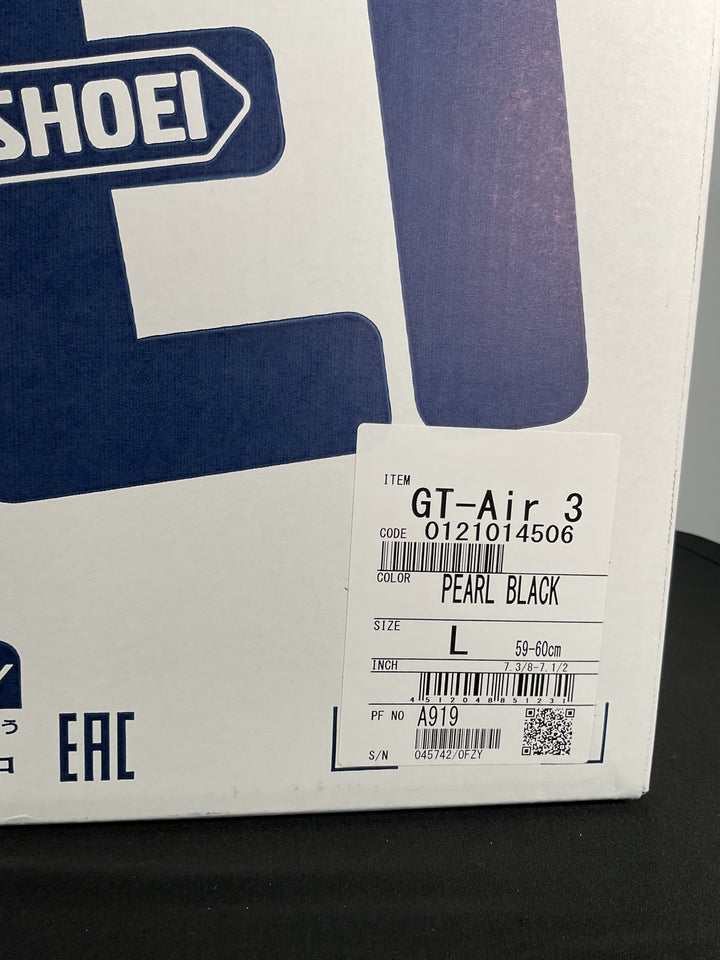 Shoei GT-Air 3 Helmet - Pearl Black -Size Large - USED / OPEN BOX 2