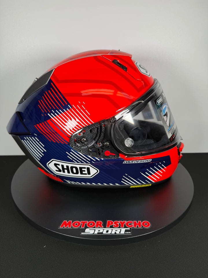 Shoei X-15 Marquez 8 Helmet - TC-1 - Size Large - USED / OPEN BOX #3
