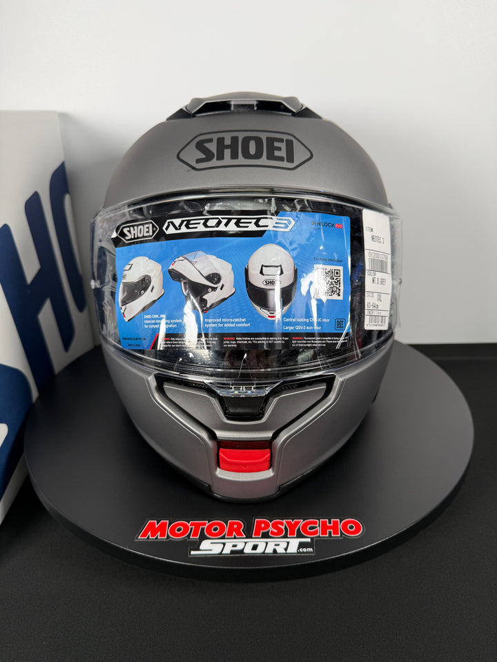 Shoei Neotec 3 Modular Helmet - Matte Deep Grey - Size XXL - USED / OPEN BOX