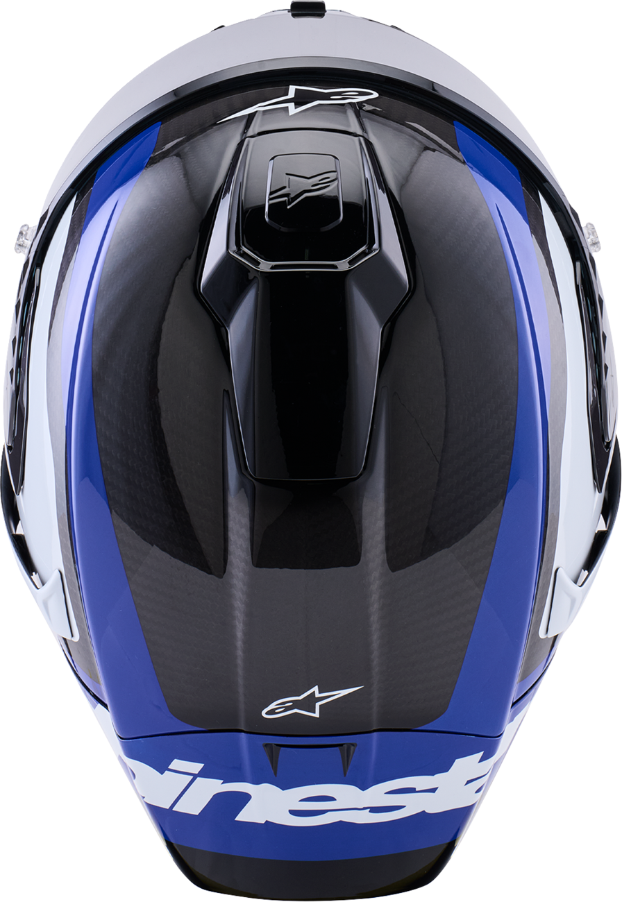 Alpinestars Supertech R10 Arius Helmet -Gloss Black/White/Blue