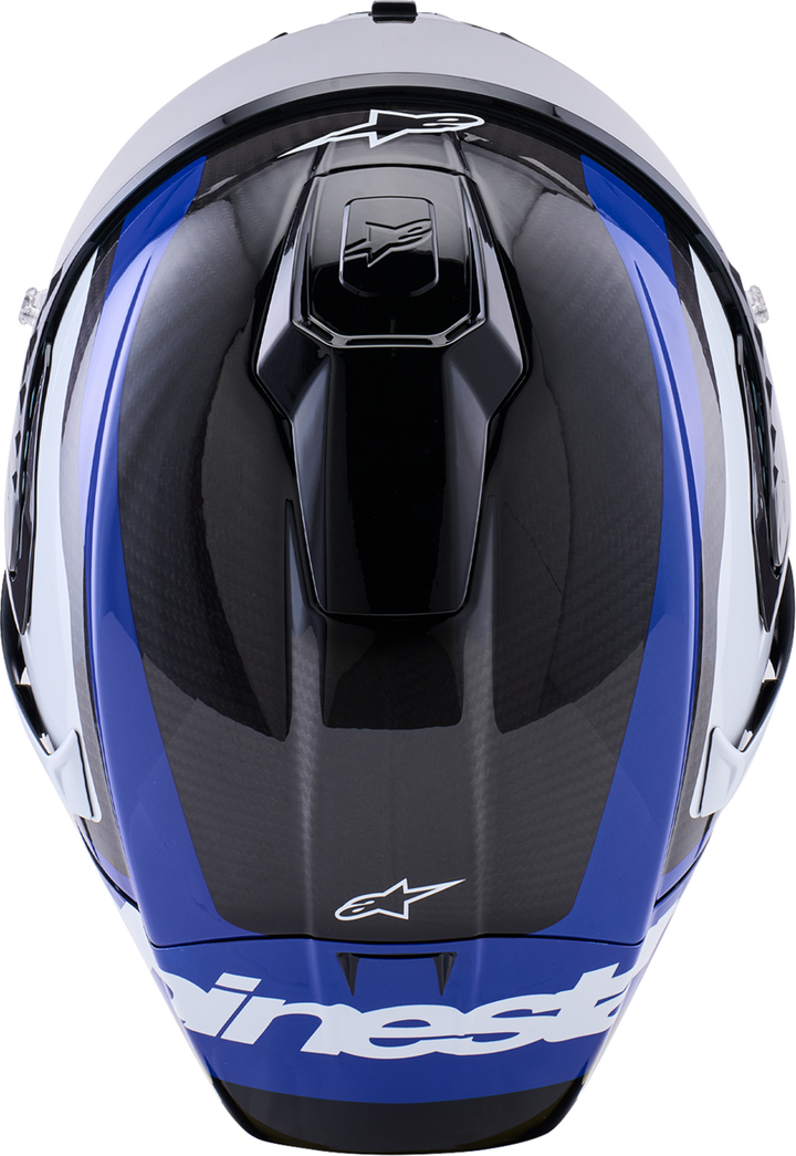 Alpinestars Supertech R10 Arius Helmet -Gloss Black/White/Blue