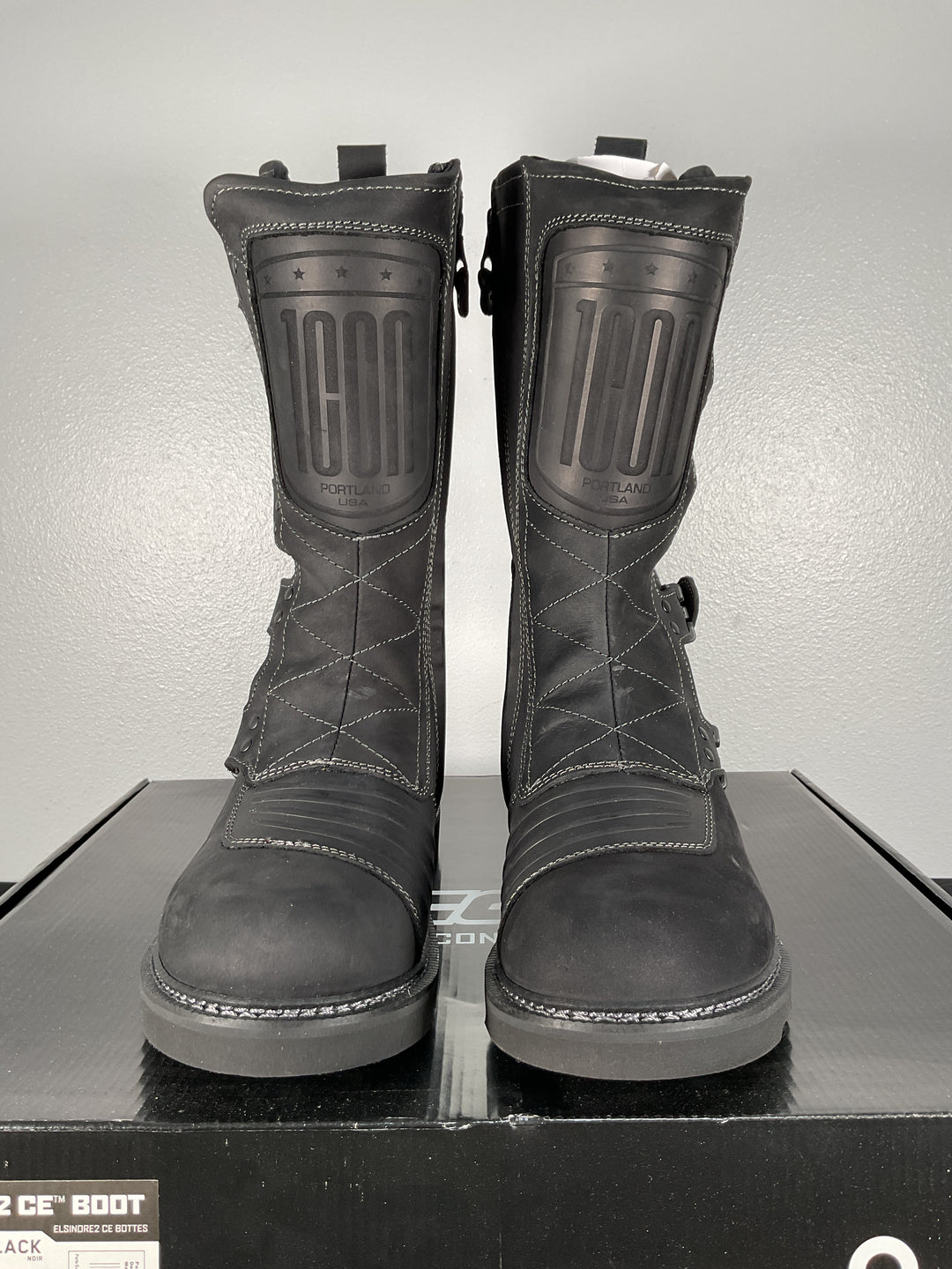 Icon Elsinore 2 Boots - Black - US Size 12 - Used Like New