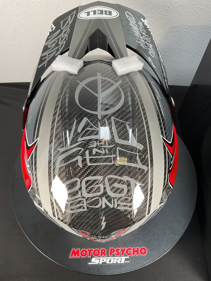 Bell Moto-10 Spherical Helmet - Fasthouse DID 25 Gloss Gray/Red - Size Large - OPEN BOX