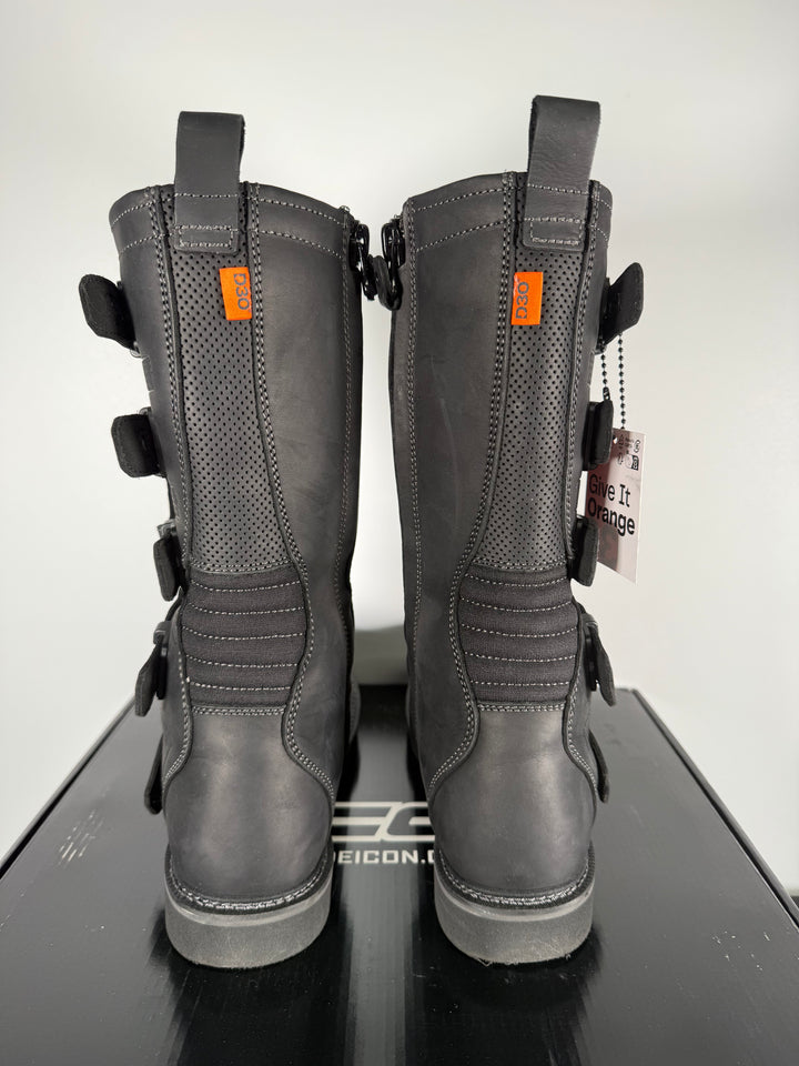 Icon Elsinore 2 Boots - Black - Size EU 44.5 / US 10.5 - OPEN BOX - FINAL SALE / NO RETURNS
