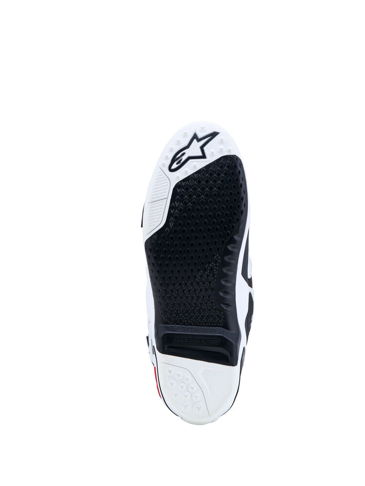 Alpinestars Tech 10 Boots - White/Black/Red (Idaho Warehouse)