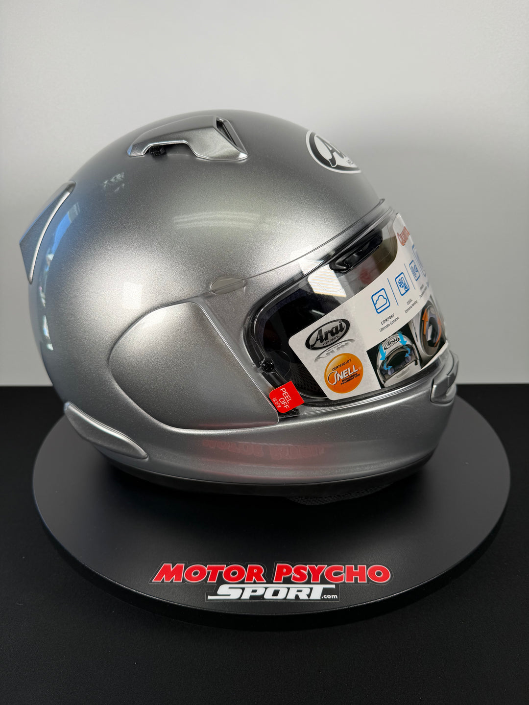 Arai Quantum-X Aluminum Silver Helmet Large