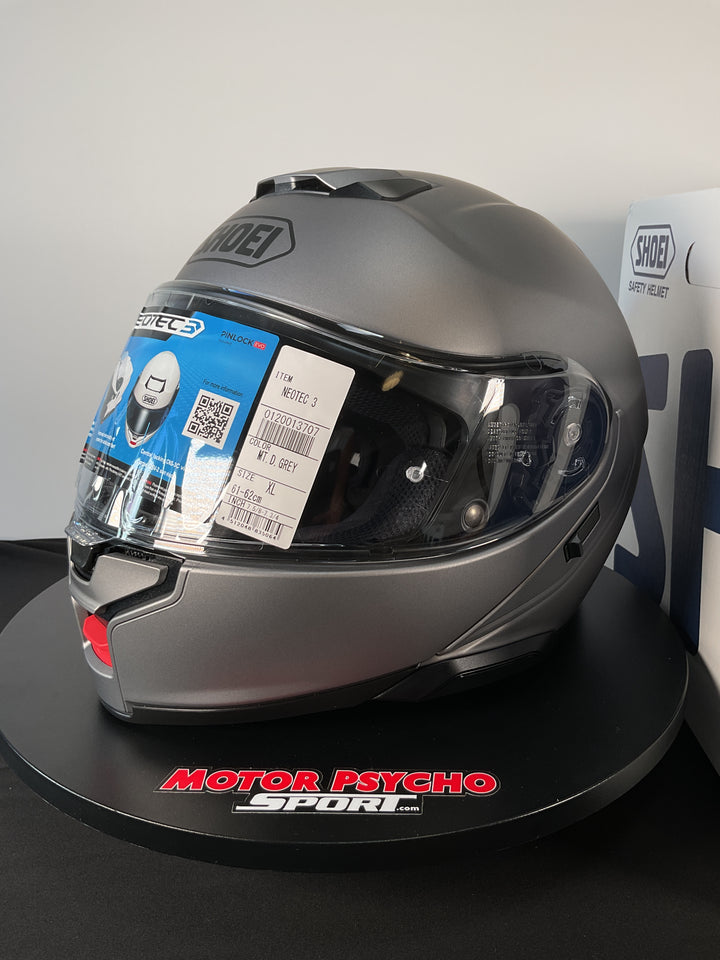 Shoei Neotec 3 Modular Helmet - Matte Deep Grey - Size XL - Used Like New