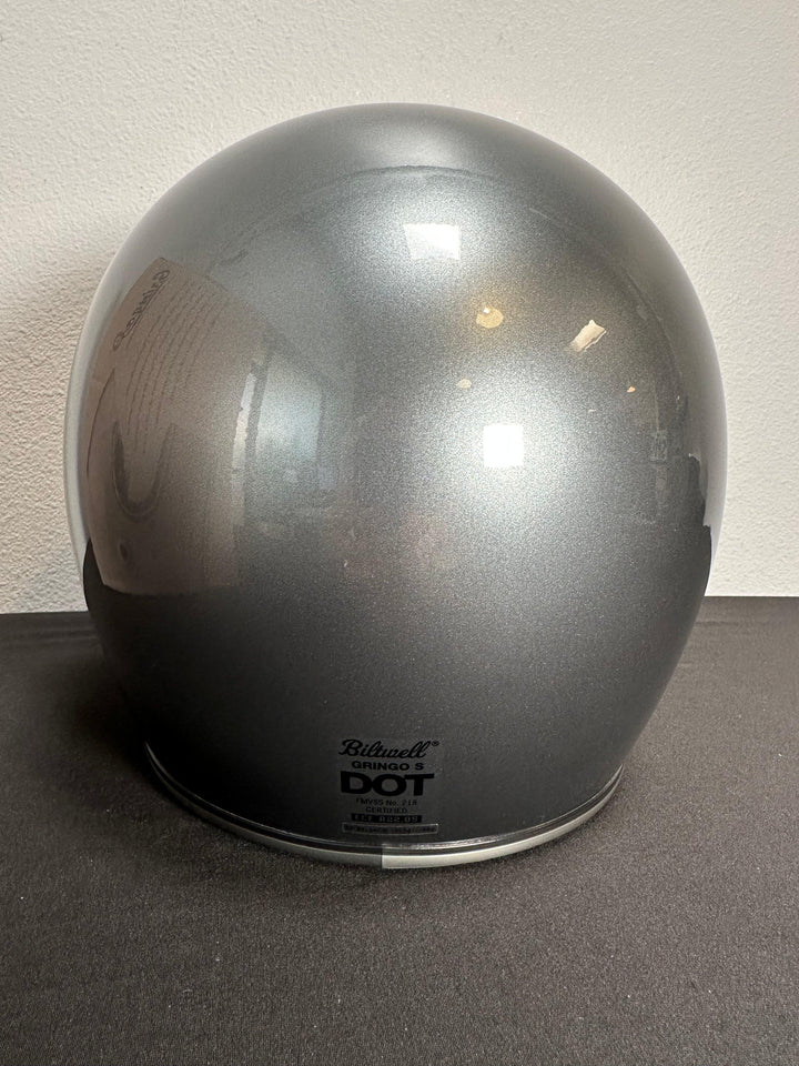 Biltwell Gringo S ECE Helmet Metallic Sterling - Size XS - OPEN BOX