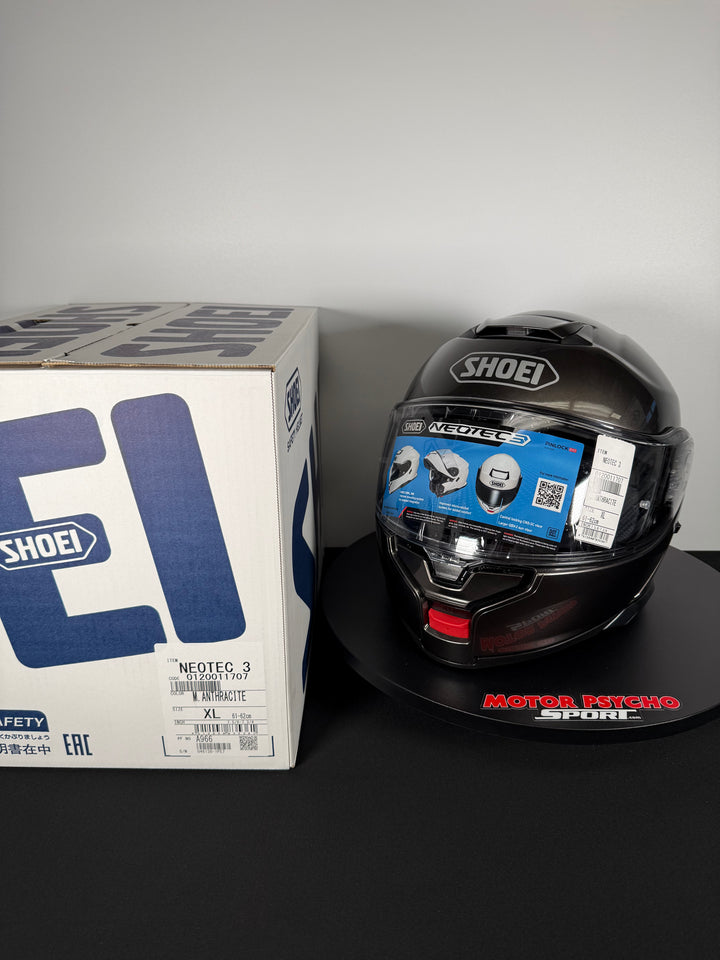Shoei Neotec 3 Modular Helmet - Anthracite Metallic - Size XL - USED / OPEN BOX - FINAL SALE / NO RETURNS