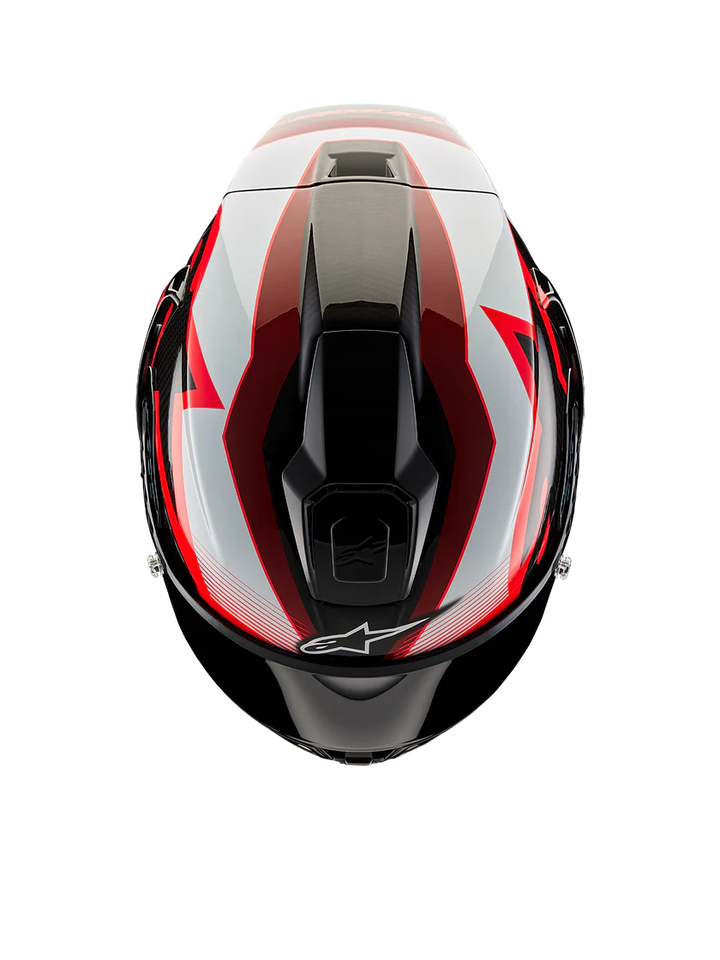 Alpinestars Supertech R10 Helmet - Team - Black/Carbon Red/Gloss White