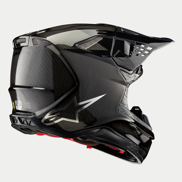 Alpinestars Supertech M10 Fame Helmet - Black Carbon Matte & Glossy (PU)