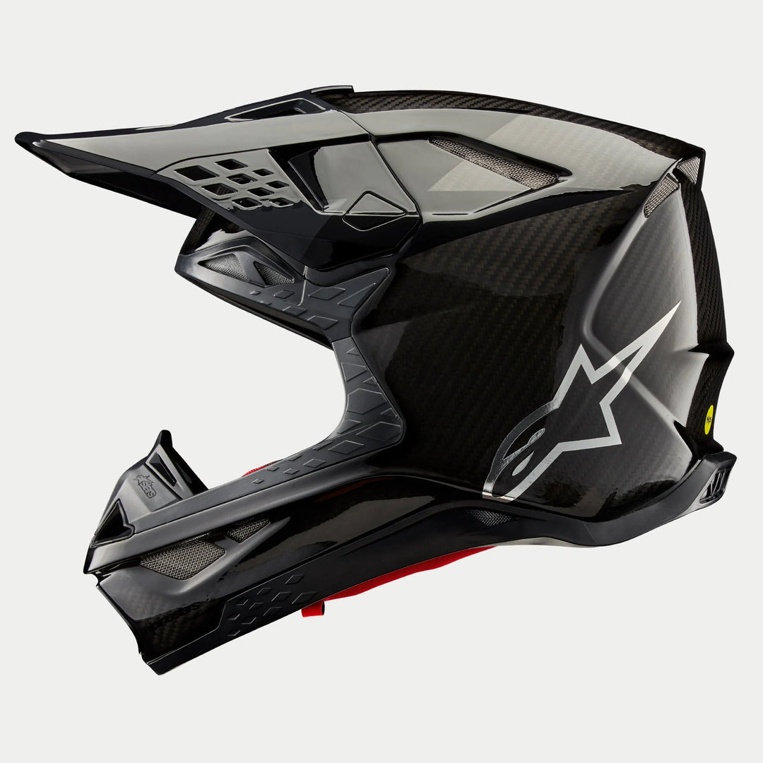 Alpinestars Supertech M10 Fame Helmet - Black Carbon Matte & Glossy (PU)