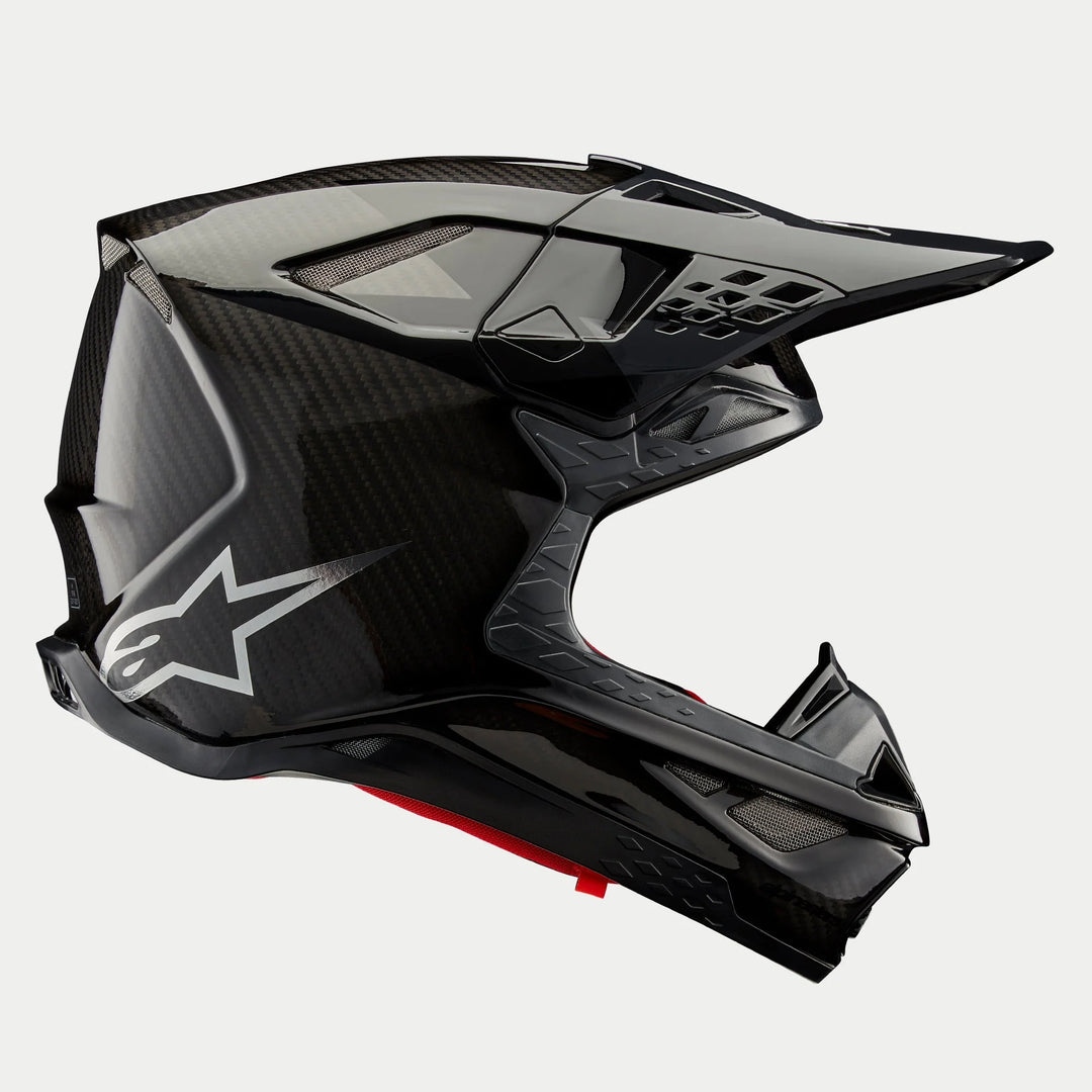 Alpinestars Supertech M10 Fame Helmet - Black Carbon Matte & Glossy (PU)