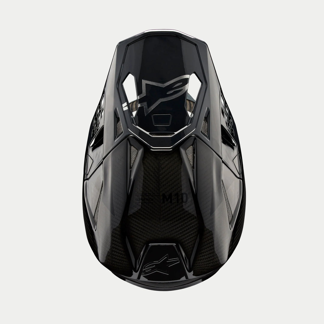 Alpinestars Supertech M10 Fame Helmet - Black Carbon Matte & Glossy (PU)