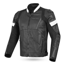 CORTECH REVO LEATHER JACKET - BLACK/WHITE