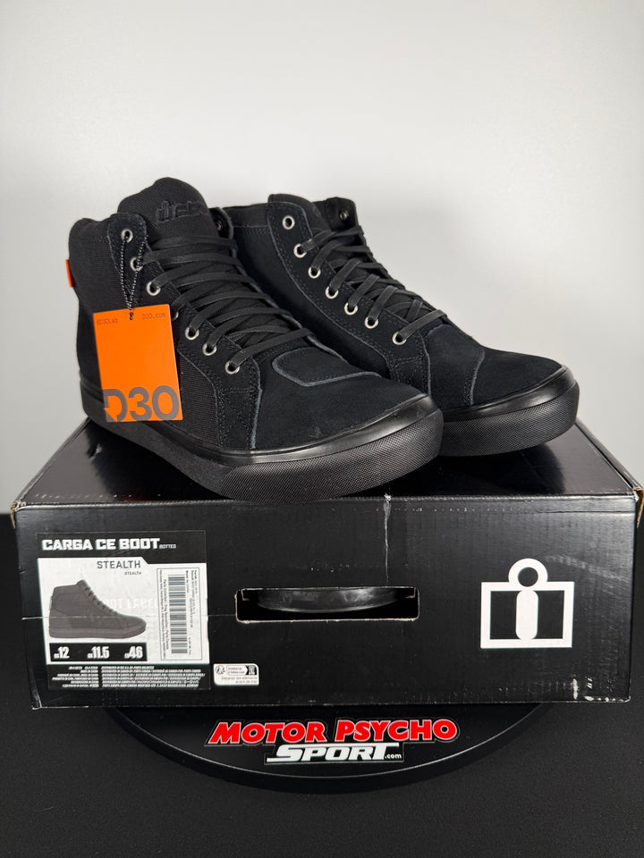 Icon Carga CE Boots - STEALTH - Size EU 46 / US 12 - OPEN BOX - FINAL SALE / NO RETURNS