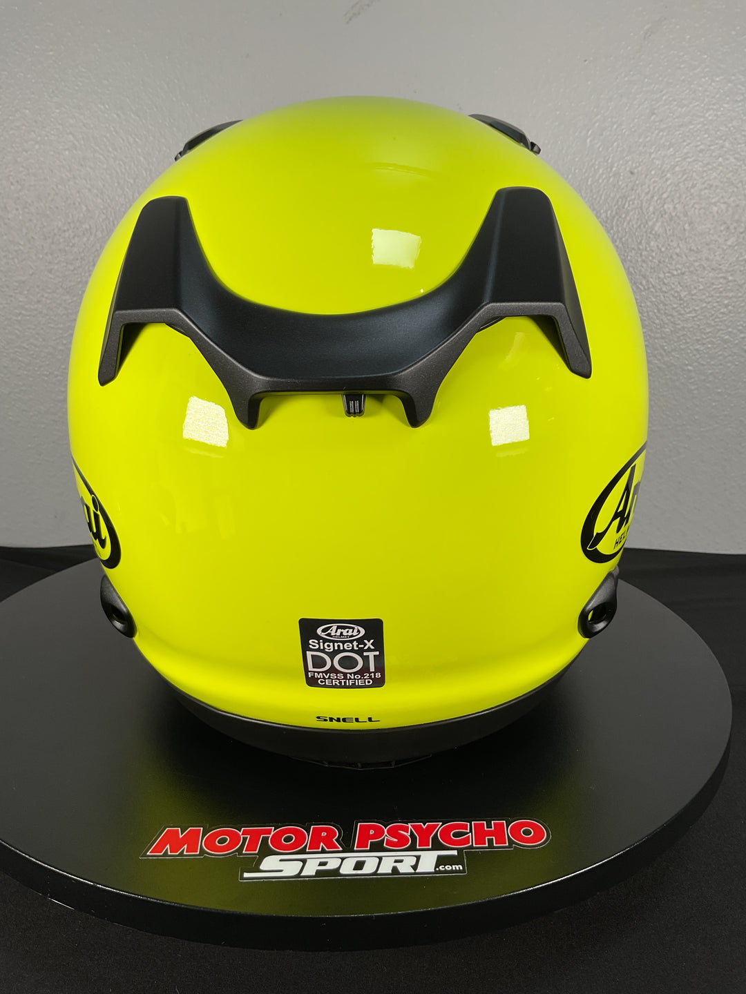 Arai Signet-X Helmet - Fluorescent Yellow - Size XL - Used Like New
