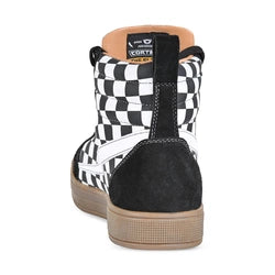 CORTECH THE SLAYER MEN'S CANVAS RIDING SHOE - WHITE CHECK