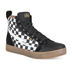 CORTECH THE SLAYER MEN'S CANVAS RIDING SHOE - WHITE CHECK