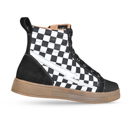 CORTECH THE SLAYER MEN'S CANVAS RIDING SHOE - WHITE CHECK