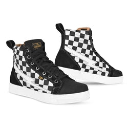 CORTECH THE SLAYER WOMEN'S CANVAS RIDING SHOE - WHITE CHECK