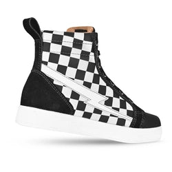 CORTECH THE SLAYER WOMEN'S CANVAS RIDING SHOE - WHITE CHECK