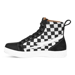 CORTECH THE SLAYER WOMEN'S CANVAS RIDING SHOE - WHITE CHECK