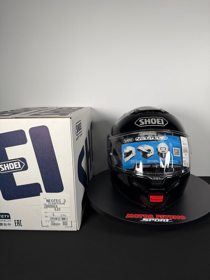 Shoei Neotec 3 Modular Helmet - Gloss Black - Size Large - USED / OPEN BOX