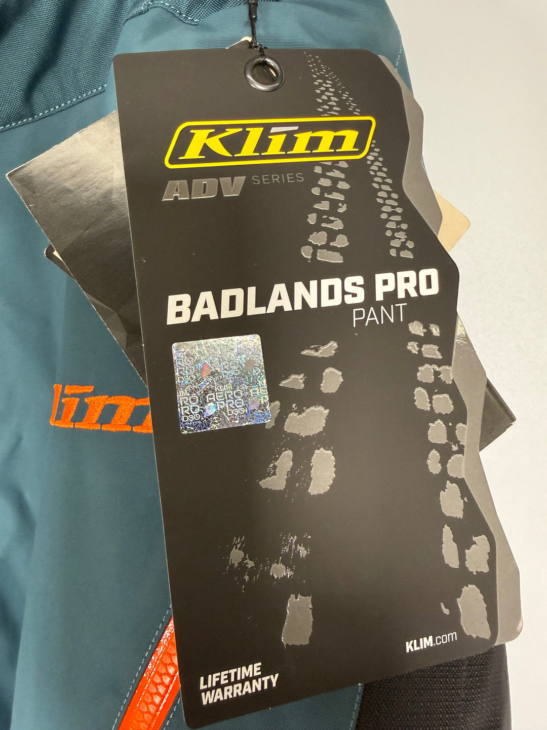 KLIM Badlands Pro Pant - Petrol - Strike Orange - Size 40 - OPEN BOX / FINAL SALE / NO RETURNS