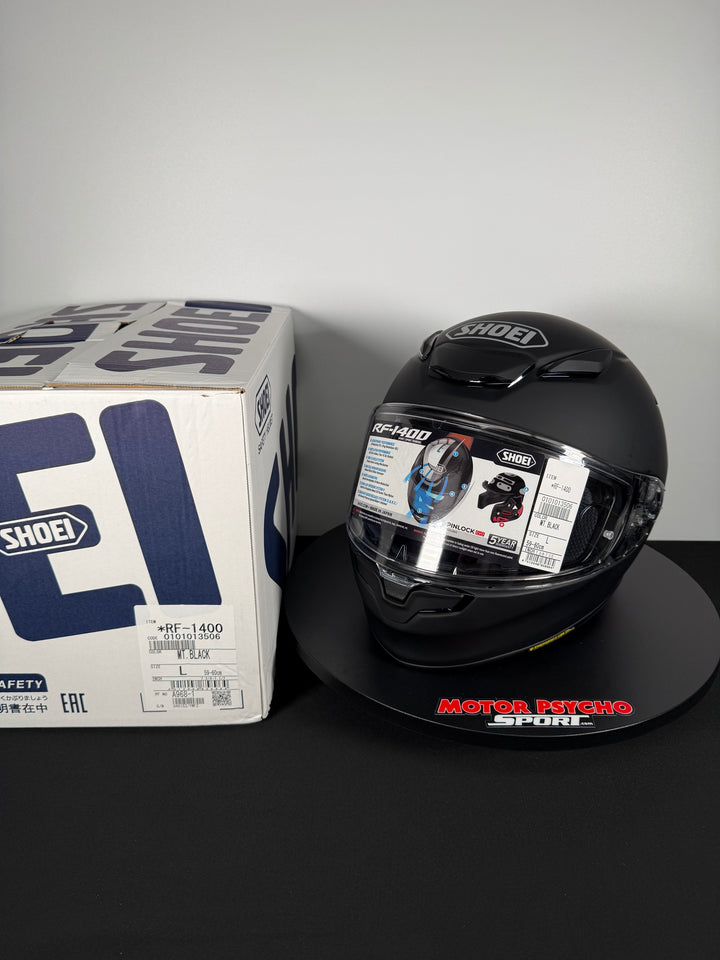 Shoei RF-1400 Helmet - Matte Black - Size Large - USED / GOOD - FINAL SALE / NO RETURNS