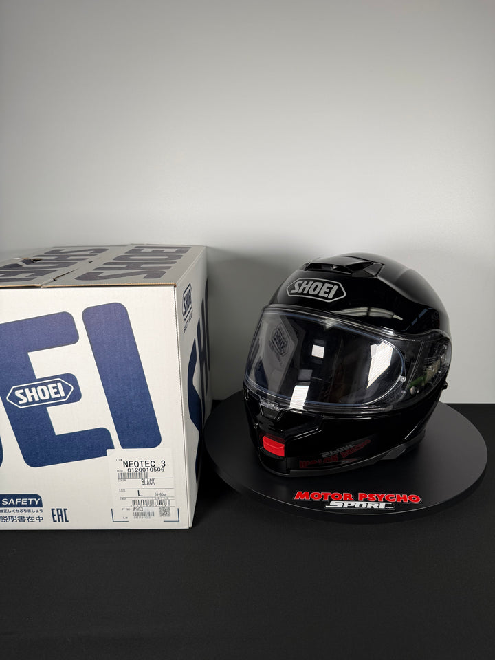 Shoei Neotec 3 Modular Helmet - Gloss Black - Size Large - USED / EXCELLENT - FINAL SALE / NO RETURNS