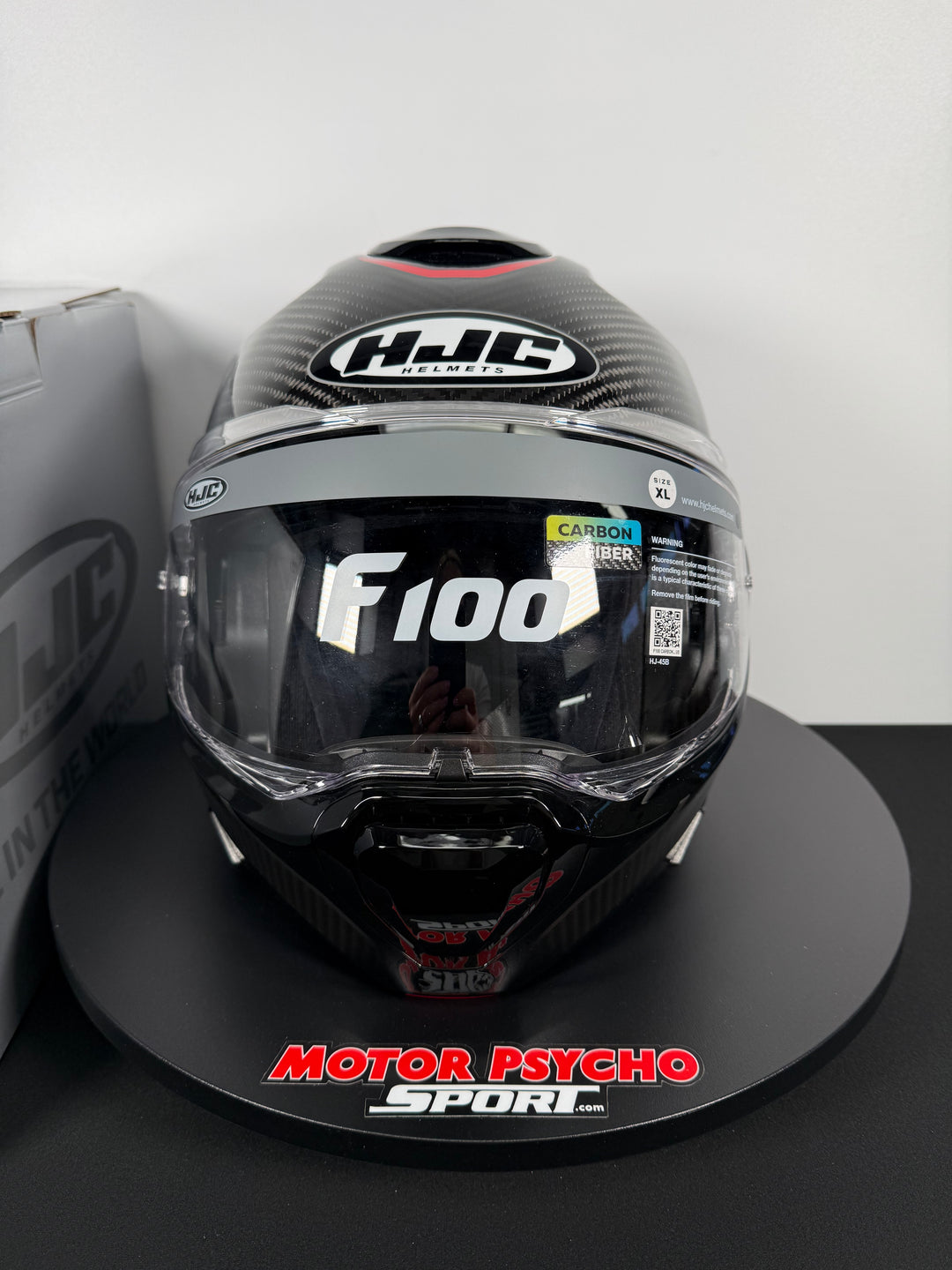 HJC F100 Carbon Modular Helmet - Stan MC-21 - Size XL