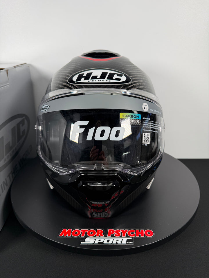 HJC F100 Carbon Modular Helmet - Stan MC-21 - Size XL - OPEN BOX