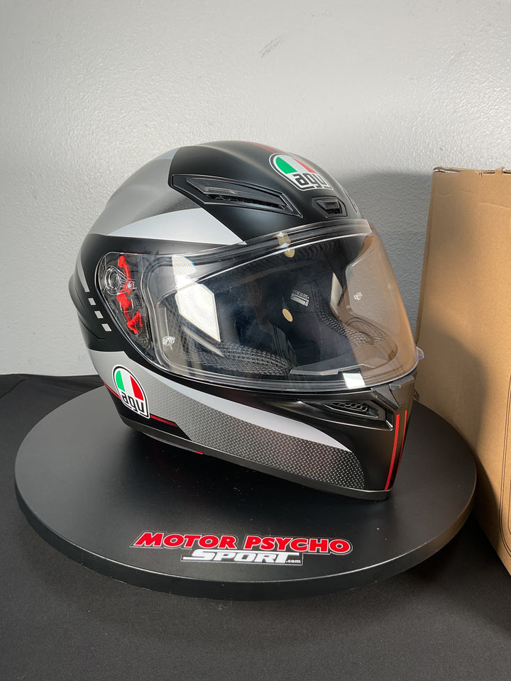 AGV K1 S Helmet - Lap Matte Black/Grey/Red - Size Small - Used Like New