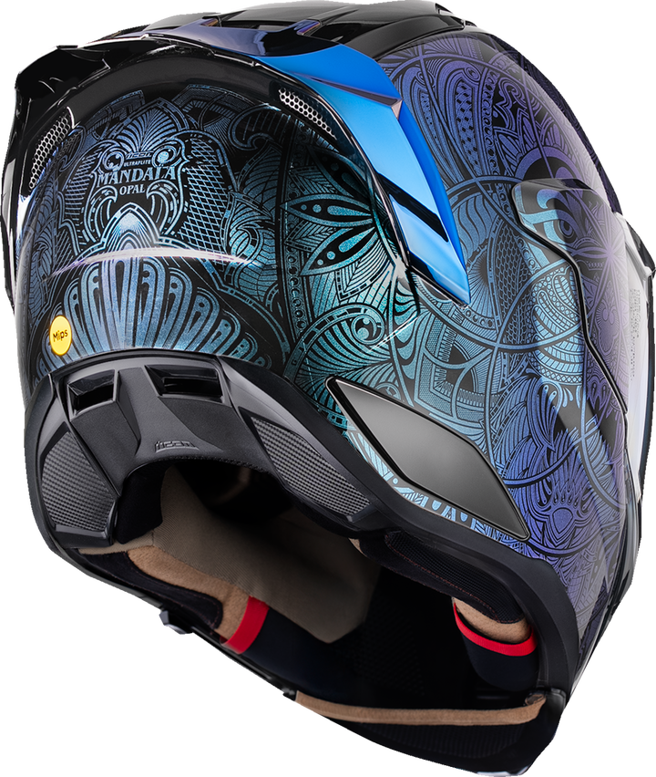 Icon Ultraflite Helmet - Opal Mandala MIPS Blue