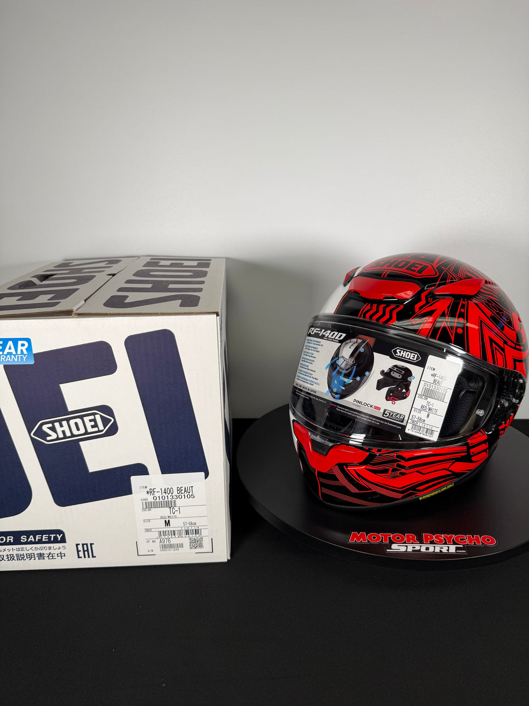 Shoei RF-1400 Helmet - Beaut TC-1 - Size Medium - USED / OPEN BOX - FINAL SALE / NO RETURNS