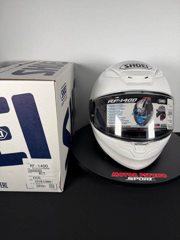 Shoei RF-1400 Helmet - White - Size XXXL - USED / OPEN BOX #2
