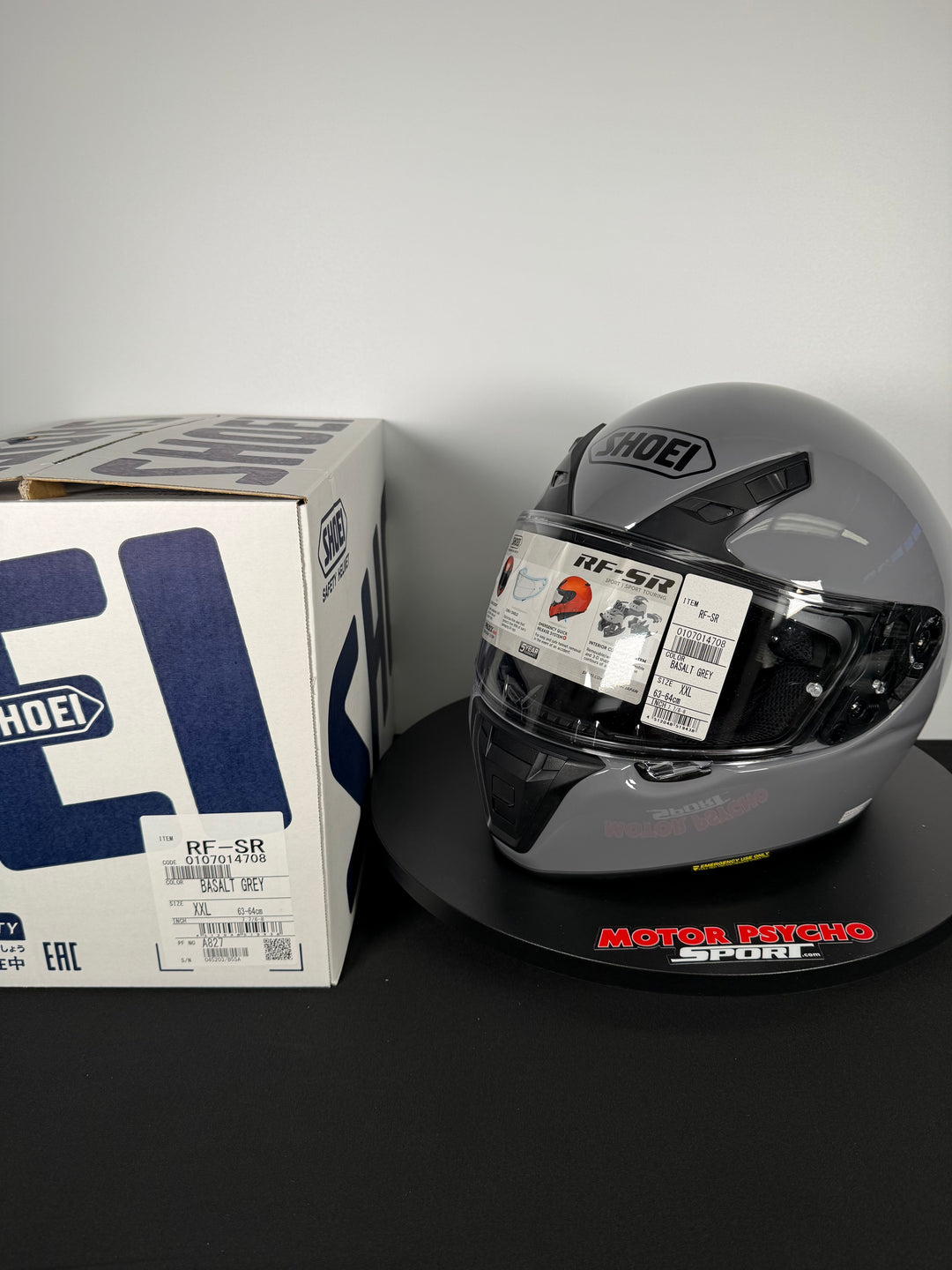 Shoei RF-SR Helmet - Basalt Gray - Size XXL - USED / OPEN BOX