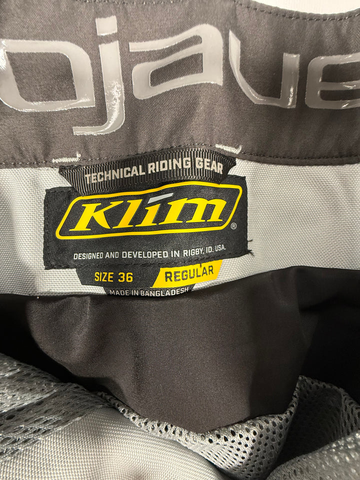 KLIM MOJAVE PANT - COOL GRAY - Size 36 reg - OPEN BOX - FINAL SALE/NO RETURNS