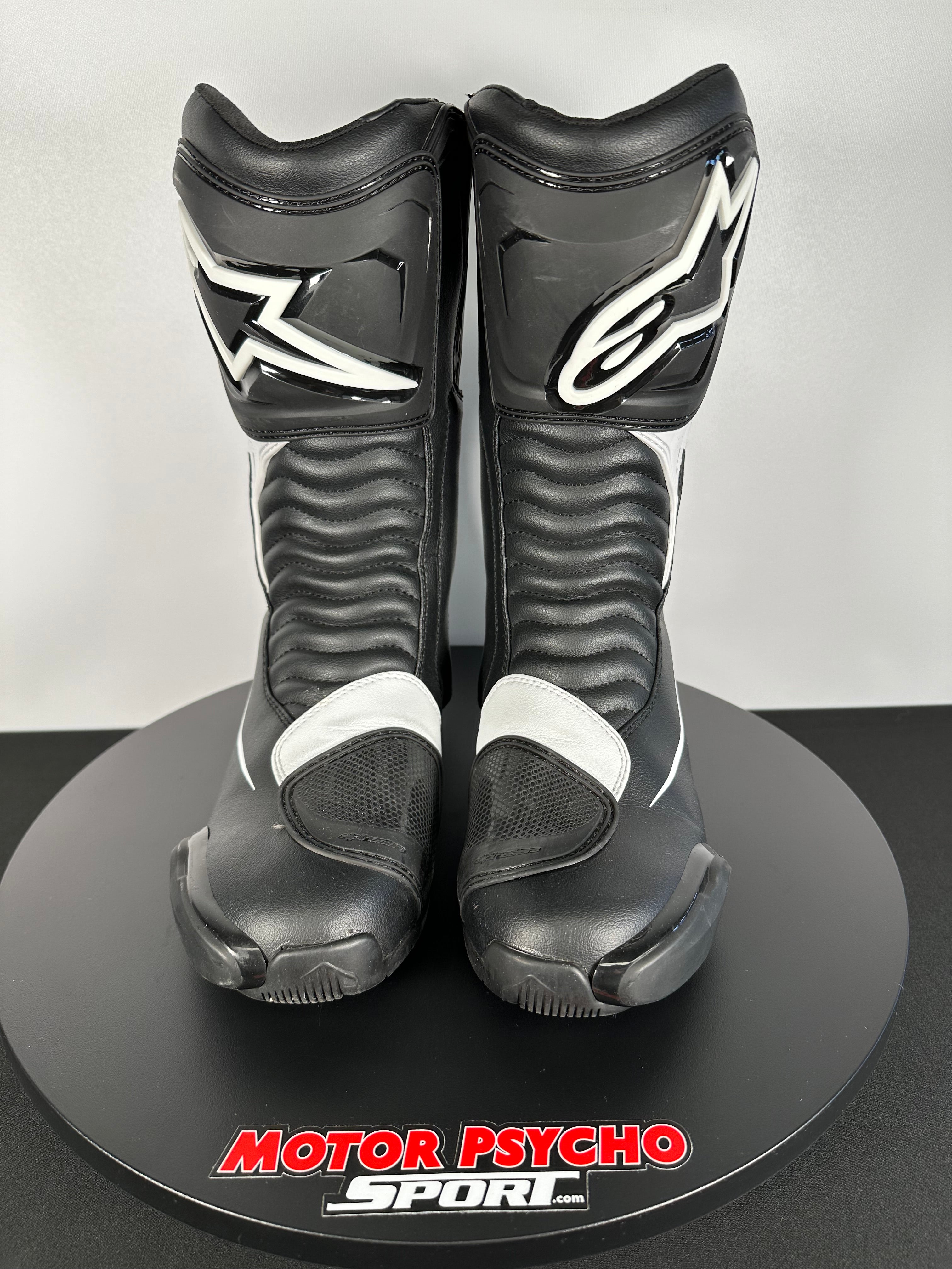 Alpinestars SMX S Black/White Boots – Motor Psycho Sport