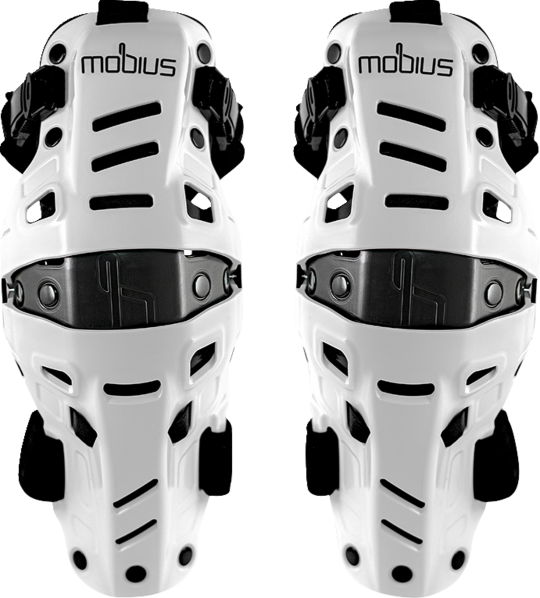 Mobius X8H Hybrid Knee Support - White/Black Pair