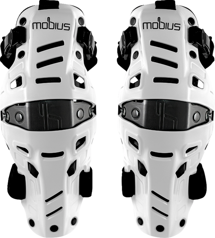 Mobius X8H Hybrid Knee Support - White/Black Pair