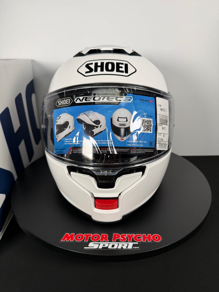 Shoei Neotec 3 Modular Helmet - Gloss White - Size Medium - USED / OPEN BOX