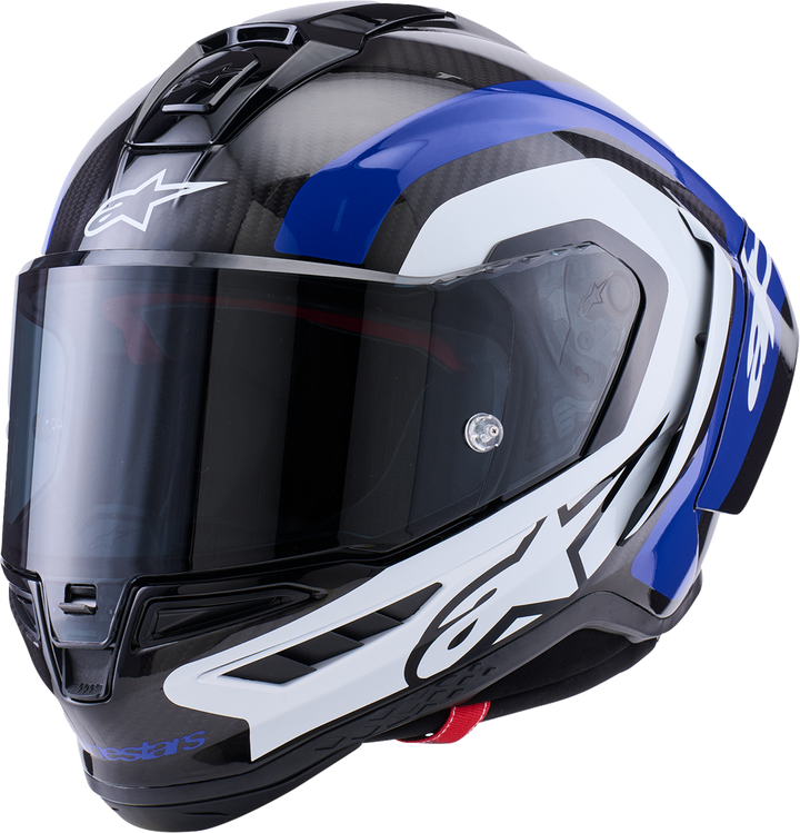 Alpinestars Supertech R10 Arius Helmet -Gloss Black/White/Blue