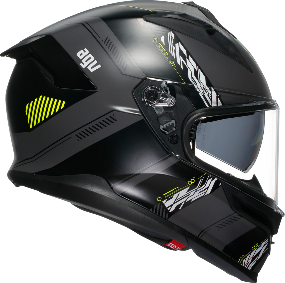 AGV K7 Helmet - Kyber Matte Gray/Yellow