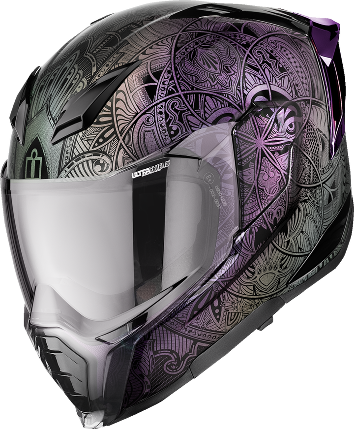 Icon Ultraflite Helmet - Opal Mandala Mips Purple