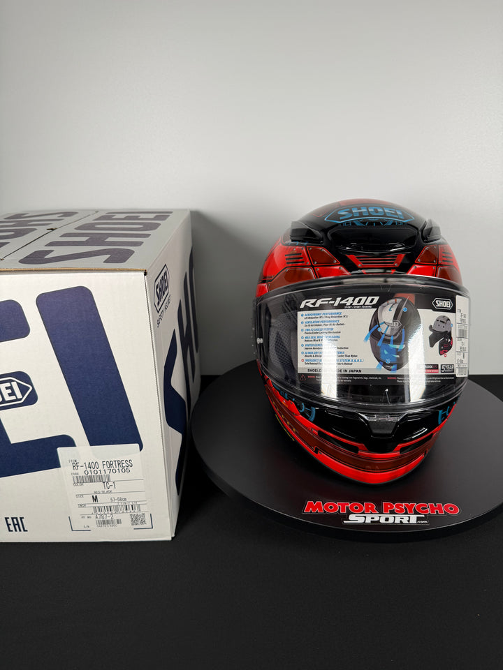 SHOEI RF-1400 Fortress TC-1 Helmet - Size M - USED / OPEN BOX
