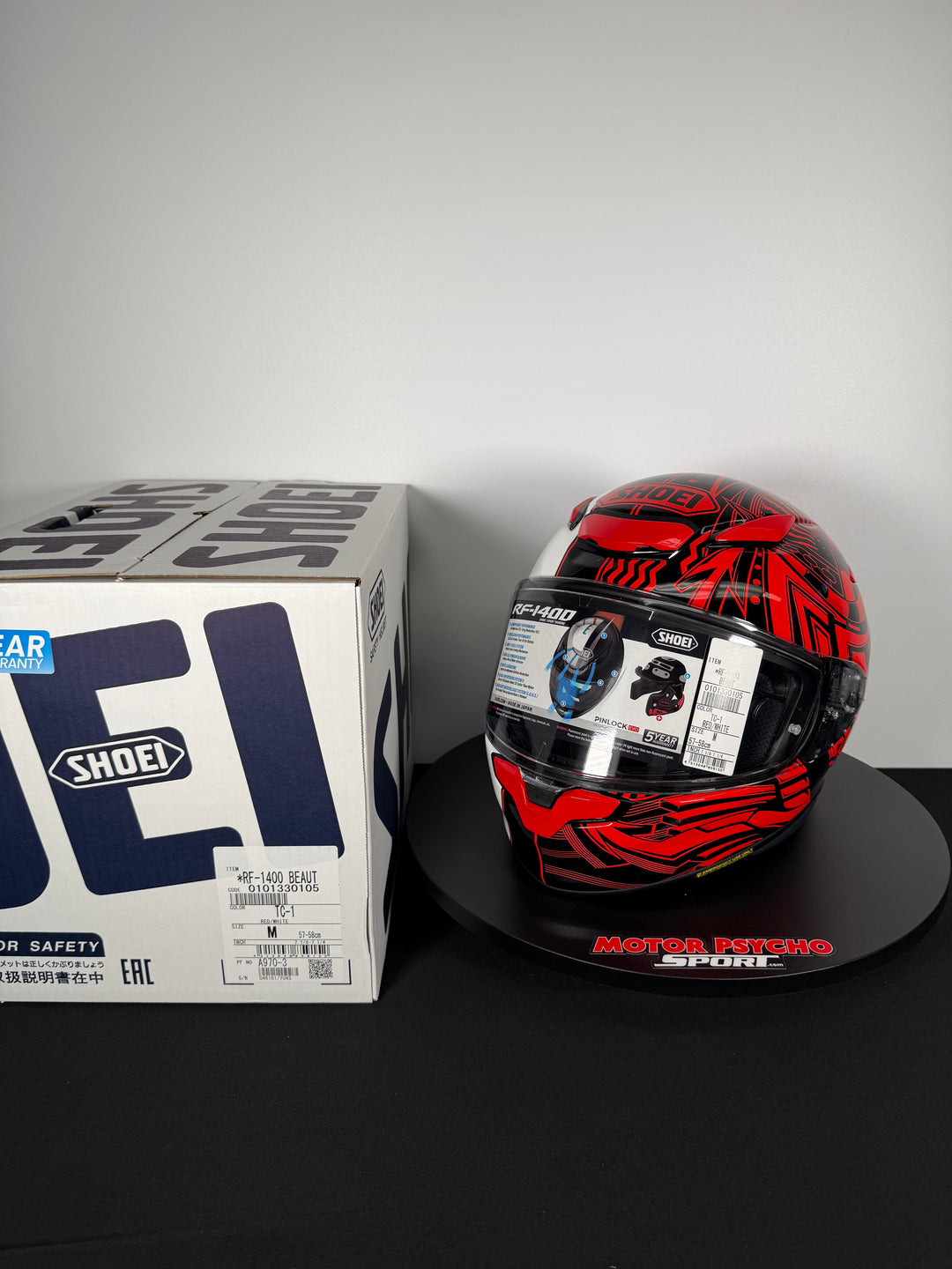 Shoei RF-1400 Helmet - Beaut TC-1 - Size Medium - USED / VERY GOOD - FINAL SALE / NO RETURNS