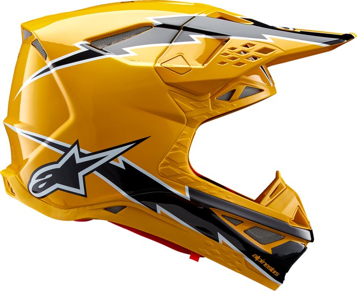 Alpinestars Supertech S-M10 Ampress Helmet - Gloss Black/Yellow